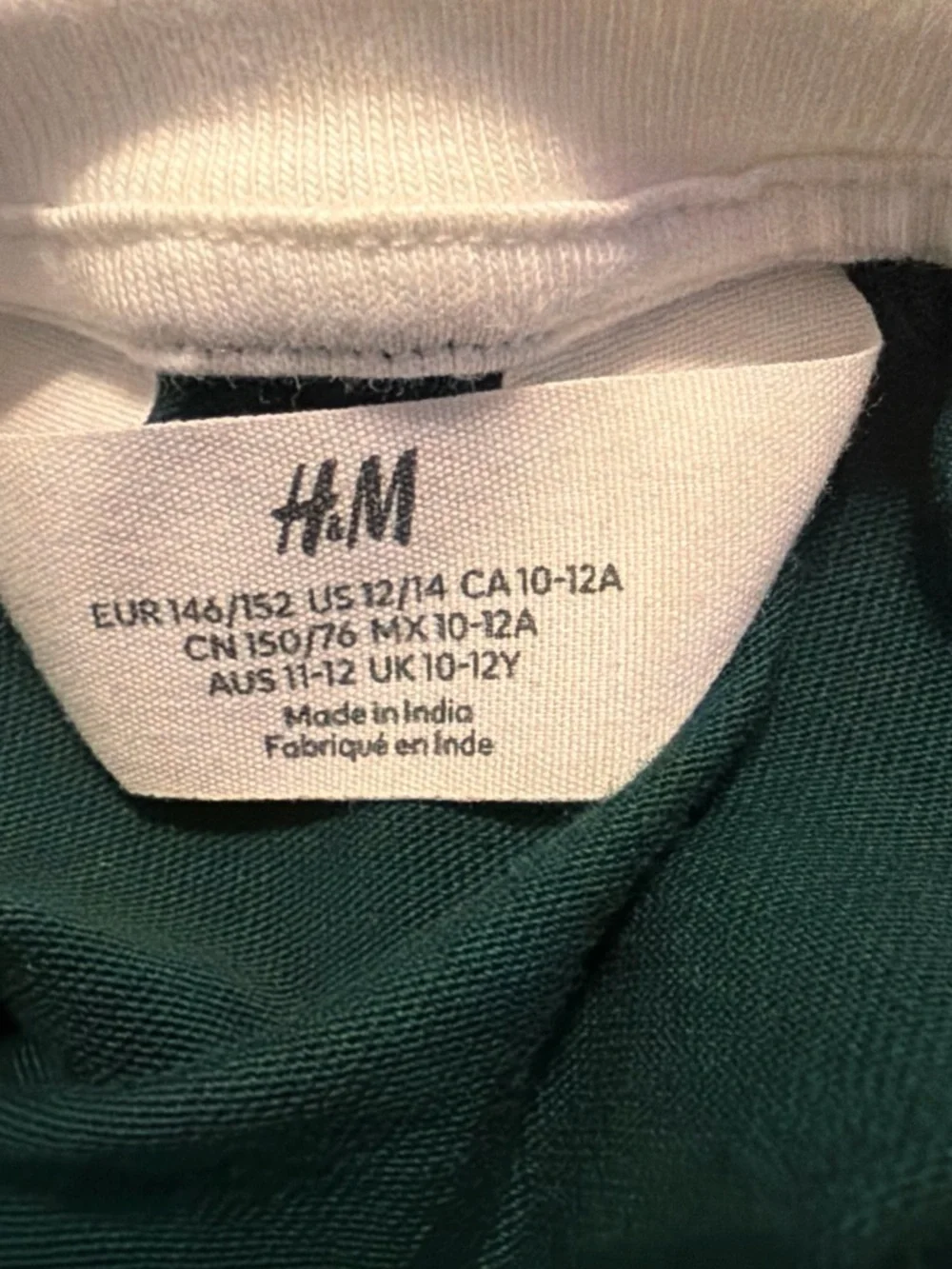 H&M Green Tennis Graphic Tee and joggers with White Trim